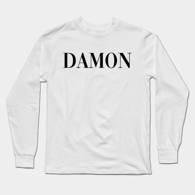 Damon - Pose Long Sleeve T-Shirt by deanbeckton